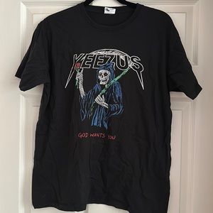Yeezus God Wants You Mens T-Shirt, Black T-shirt Funny T-Shirts